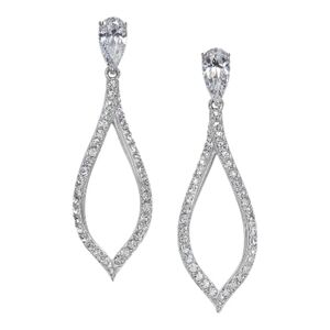Eliot Danori Sparkling Silver Drop Earrings